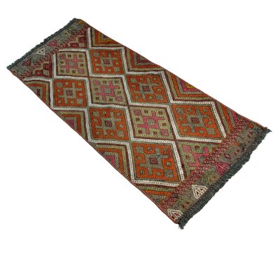 Small Anatolian Turkish Kilim Rug-AIV-1293851