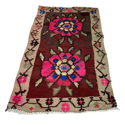 Small Anatolian Turkish Kilim Rug-AIV-1266634