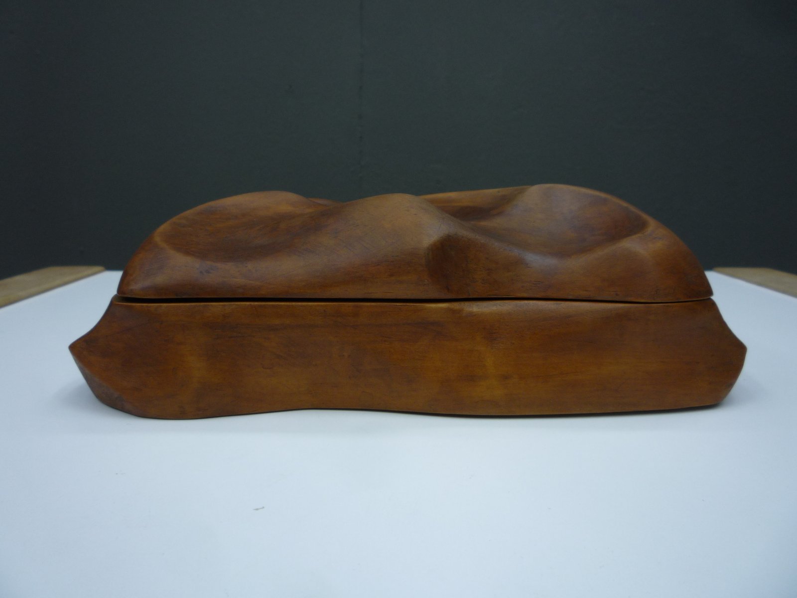 Small Anthroposophical Walnut Box in the style of Siegfried Pütz, 1920s