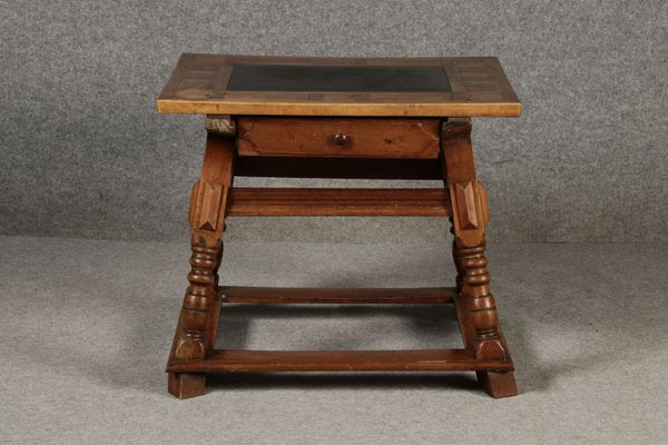 Small Antique Boatmans Table in Walnut with Inlays, 1800-DXD-2021907