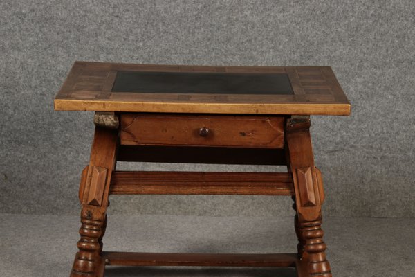 Small Antique Boatmans Table in Walnut with Inlays, 1800-DXD-2021907