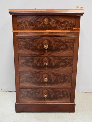 Small Antique Burl Veneer Commode-RVK-604979