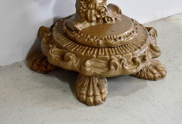 Small Antique Carved Console Table-RVK-757006