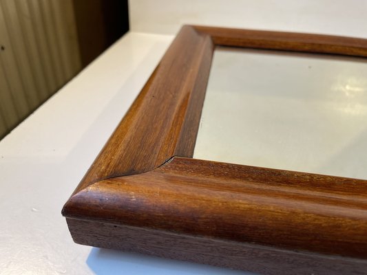 Small Antique Danish Wall Mirror in Mahogany, 1900s-LCR-1820973