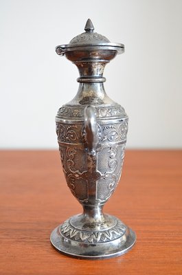 Small Antique Empire Silver-Plated Vase from WMF, 1920s-OV-688390