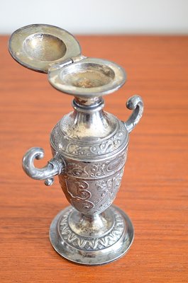 Small Antique Empire Silver-Plated Vase from WMF, 1920s-OV-688390