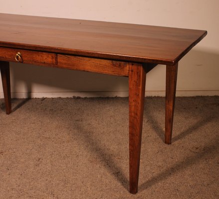 Small Antique Farm Table in Oak, 1800s-HPU-2034737