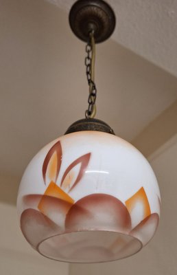 Small Antique German Art Deco Ceiling Lamp, 1920s-HOI-2028236