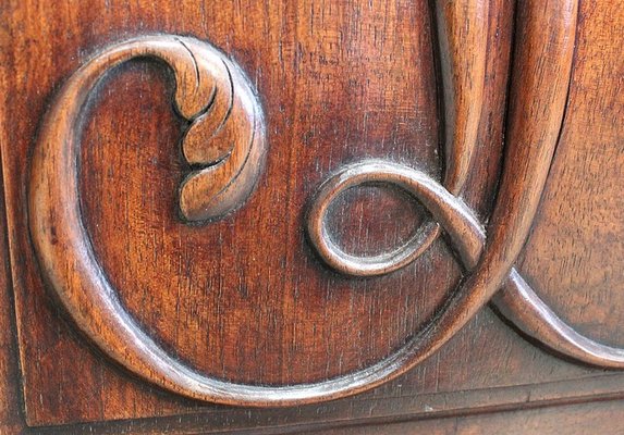 Small Antique Gothic Walnut Cabinet, 1900s-RVK-696364