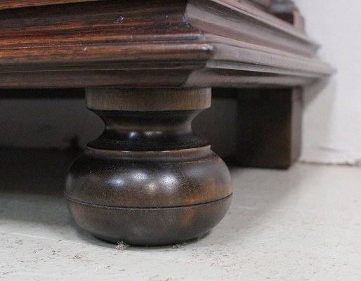 Small Antique Gothic Walnut Cabinet, 1900s-RVK-696364