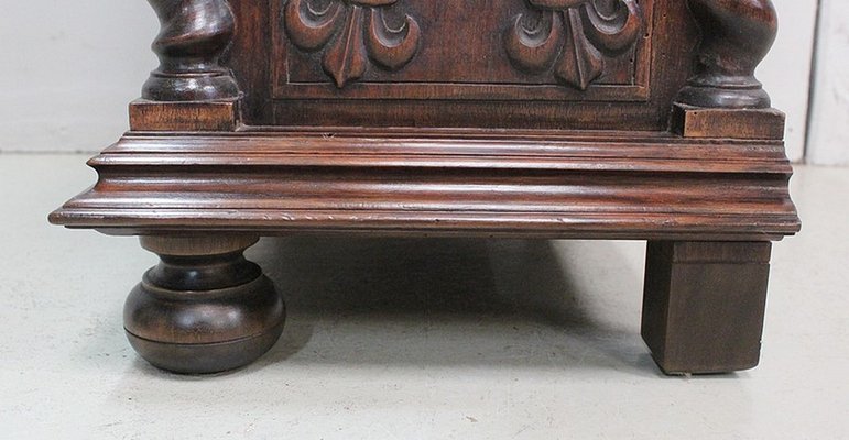 Small Antique Gothic Walnut Cabinet, 1900s-RVK-696364