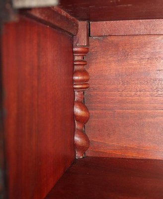 Small Antique Gothic Walnut Cabinet, 1900s-RVK-696364