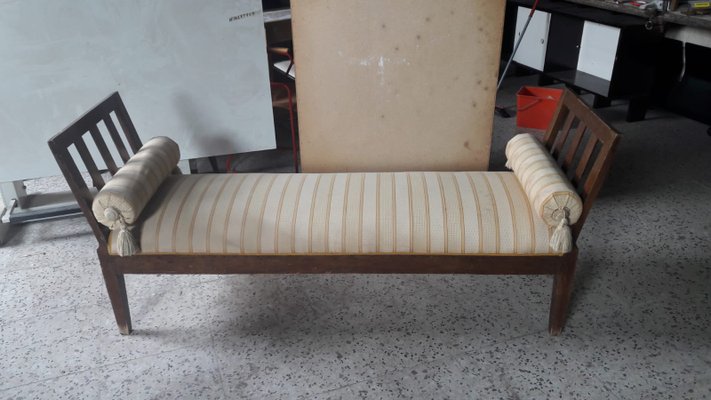 Small Antique Italian Wooden Sofa-RAQ-657623