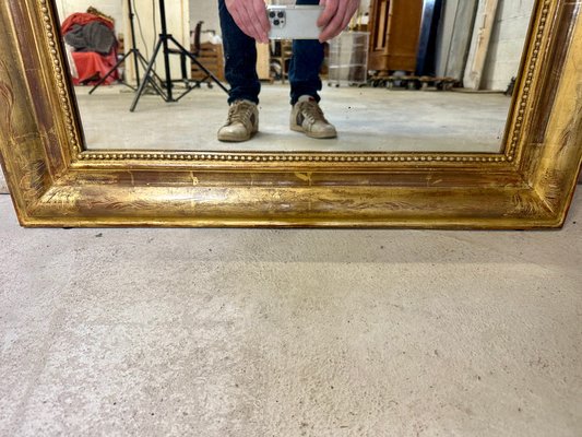 Small Antique Louis Philippe Gilded Mirror-AXR-2016127