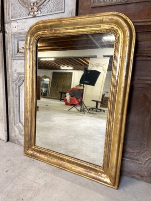 Small Antique Louis Philippe Gilded Mirror-AXR-2016127