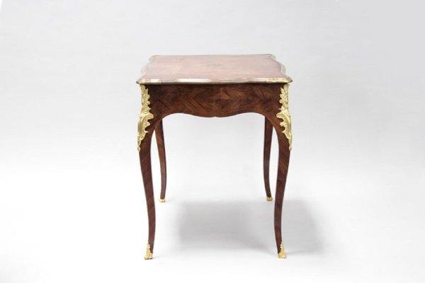 Small Antique Louis XV Kingwood Marquetry Desk-CEJ-488269