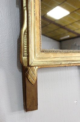 Small Antique Louis XVI Style Gilded Wood Mirror-RVK-778705