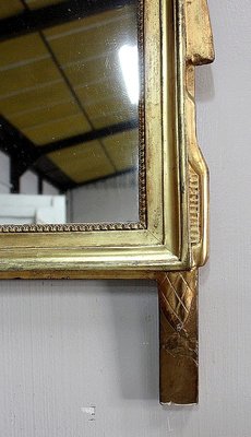 Small Antique Louis XVI Style Gilded Wood Mirror-RVK-778705