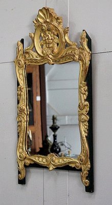 Small Antique Louis XVI Style Gilded Wood Mirror-RVK-778711