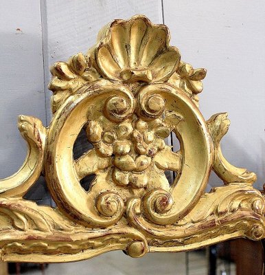 Small Antique Louis XVI Style Gilded Wood Mirror-RVK-778711