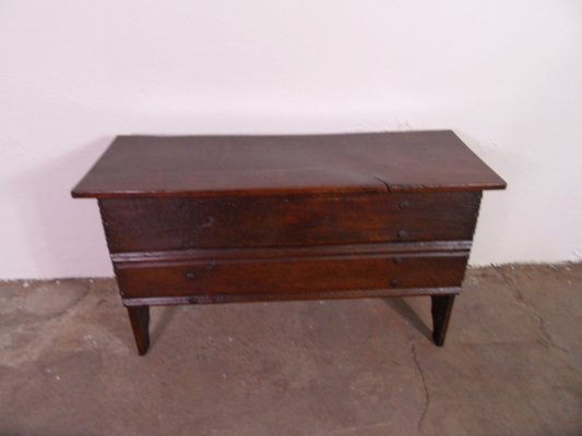 Small Antique Oak Chest-PNJ-1744236