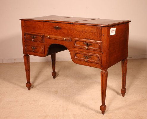 Small Antique Oak Chest of Drawers-HPU-829693