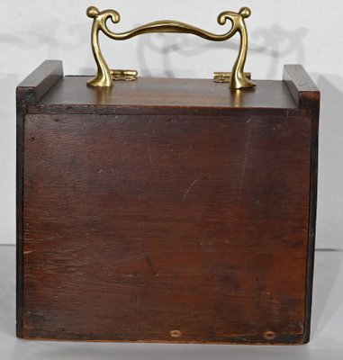 Small Antique Oak Coal Bin, England, 1900s-RVK-1422659