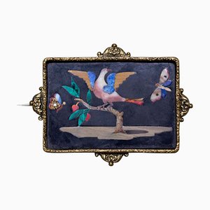 Small Antique Plate with Bird Between Two Butterflies-ZCI-751846