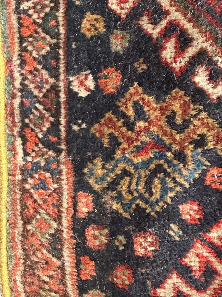 Small Antique Qashqai Fragment Rug, 1890s