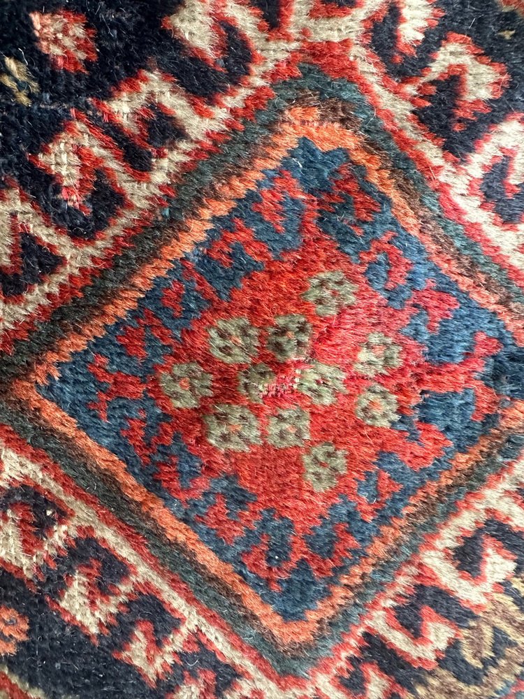 Small Antique Qashqai Fragment Rug, 1890s