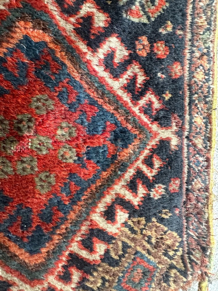 Small Antique Qashqai Fragment Rug, 1890s