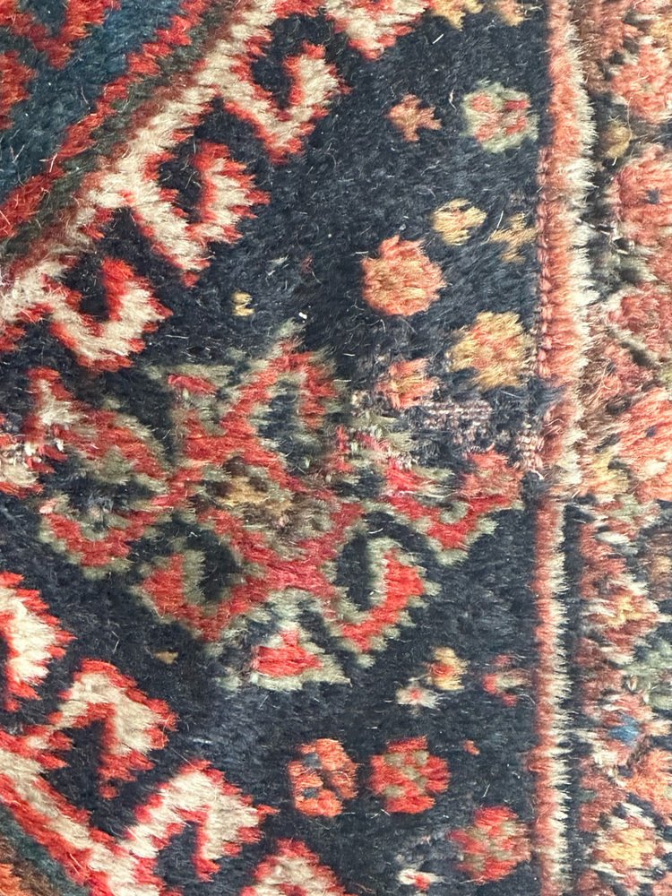 Small Antique Qashqai Fragment Rug, 1890s