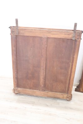 Small Antique Walnut Cabinet with Mirror, 1880s-DCO-988564