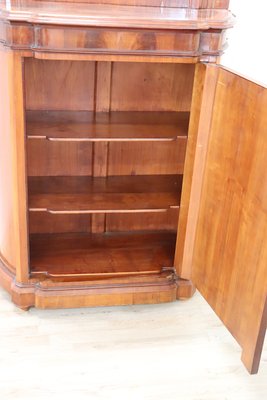 Small Antique Walnut Cabinet with Mirror, 1880s-DCO-988564