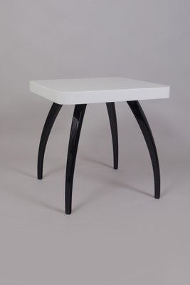 Small Art Deco Black and White Table attributed to Jindrich Halabala for Up Závody, Former Czechoslovakia, 1940s-WHY-1790696