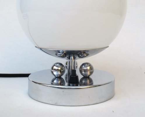 Small Art Deco Chrome-Plated Table Lamp, 1920s-EY-1396839