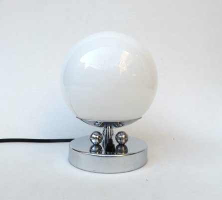 Small Art Deco Chrome-Plated Table Lamp, 1920s-EY-1396839