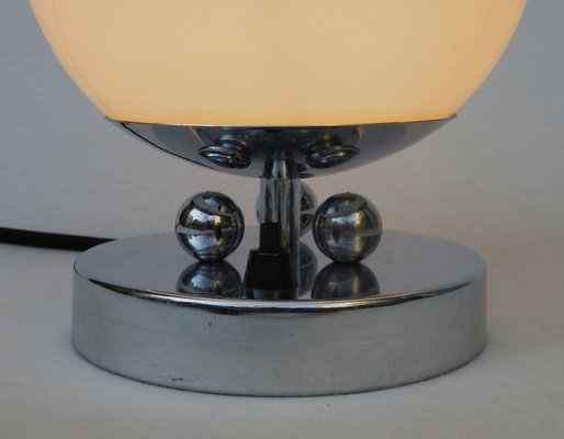 Small Art Deco Chrome-Plated Table Lamp, 1920s-EY-1396839