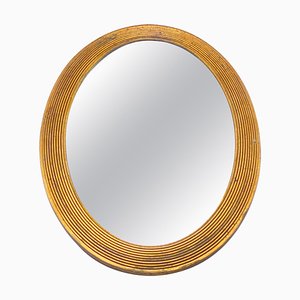 Small Art Deco Gilt and Carved Wood Mirror, France, 1930s-UR-1342394