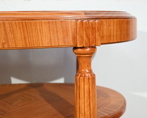 Small Art Deco Light Mahogany Table, 1930s-RVK-1751723