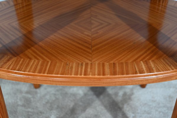 Small Art Deco Light Mahogany Table, 1930s-RVK-1751723