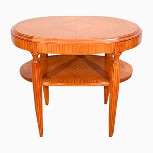 Small Art Deco Light Mahogany Table, 1930s-RVK-1751723