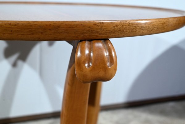 Small Art Deco Side Tables in Walnut and Merisier attributed to E.Arzani, 1930s, Set of 2-RVK-1735373