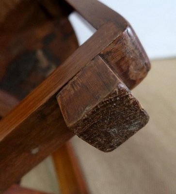 Small Art Deco Solid Teak Gueridon Table, 1920s-RVK-1123141