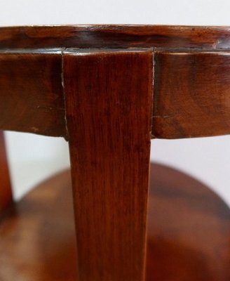 Small Art Deco Solid Teak Gueridon Table, 1920s-RVK-1123141