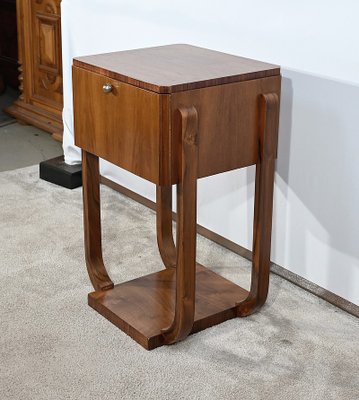 Small Art Deco Table in Walnu, 1930s-RVK-1705671