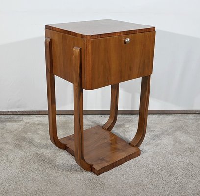 Small Art Deco Table in Walnu, 1930s-RVK-1705671