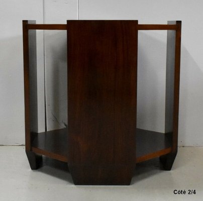 Small Art Deco Wooden Pedestal, 1920s-RVK-738683