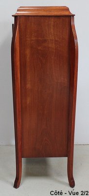 Small Art Nouveau Cabinet in Mahogany and Precious Wood, Early 20th Century-RVK-940947