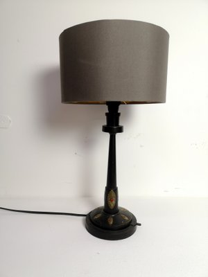 Small Art Nouveau Table Lamp With Brass and Enamel Accents, 1920s-UWE-1180528